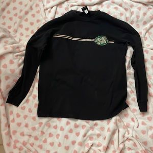 Santa Cruz long sleeve black green shirt